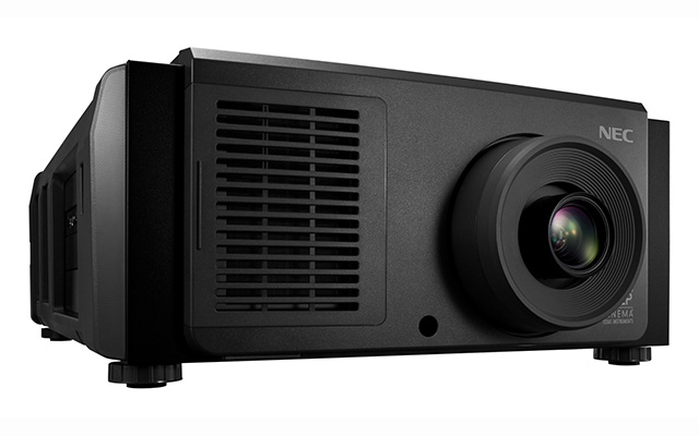 The compact, lightweight 14,000 Lumen NEC NC1503L digital cinema projector using RB laser technology, launched in 2023